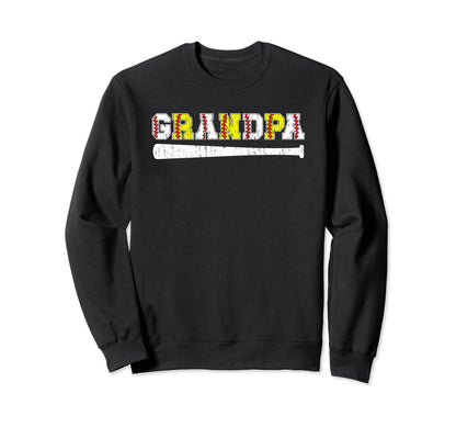 Softball Baseball Grandpa Baseball Sweatshirt - Fun Novelty Design Unisex - T-Shirt, Sweatshirt, Hoodie