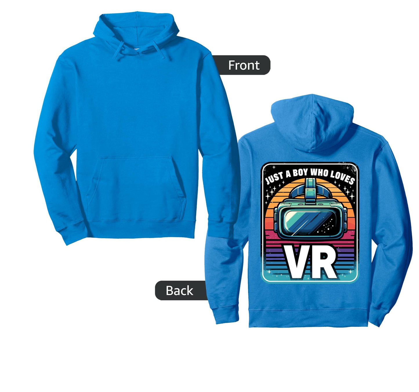 Just Who Loves Vr Virtual Reality Gaming Hoodie - Novelty Apparel Unisex - T-Shirt, Sweatshirt, Hoodie