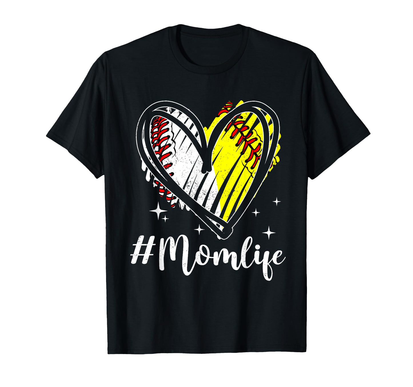 Baseball Softball Mom Life Mothers Day T-Shirt - Minimalist Print Men Women - T-Shirt, Sweatshirt, Hoodie