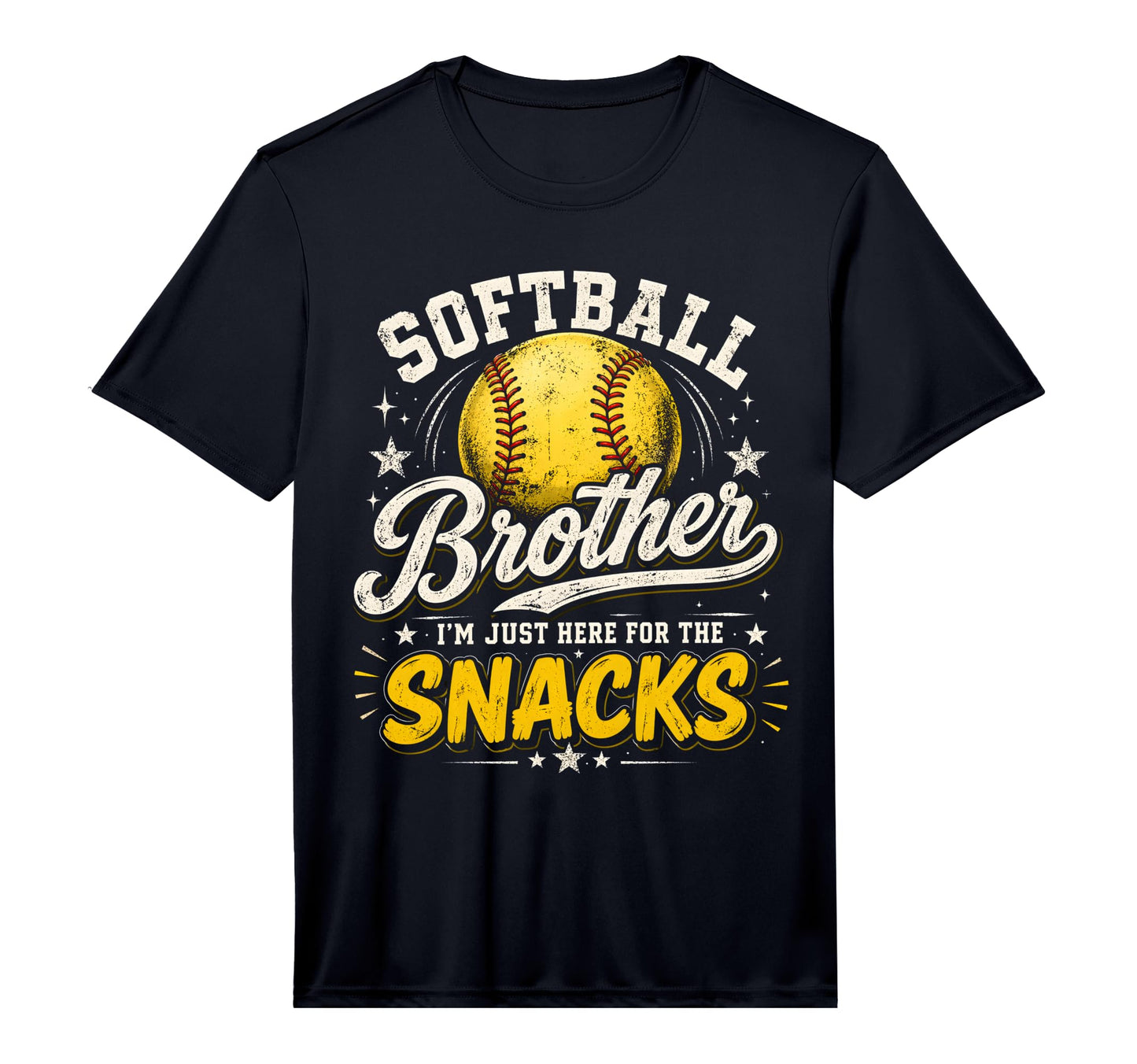 Softball Brother Im Just Here Snacks T-Shirt - Unique Graphic Unisex - T-Shirt, Sweatshirt, Hoodie