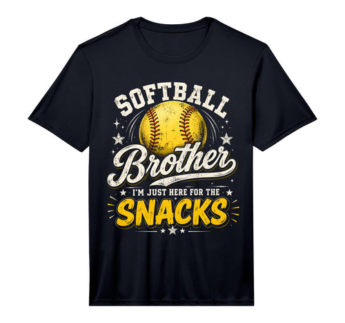Softball Brother Im Just Here Snacks T-Shirt - Unique Graphic Unisex - T-Shirt, Sweatshirt, Hoodie