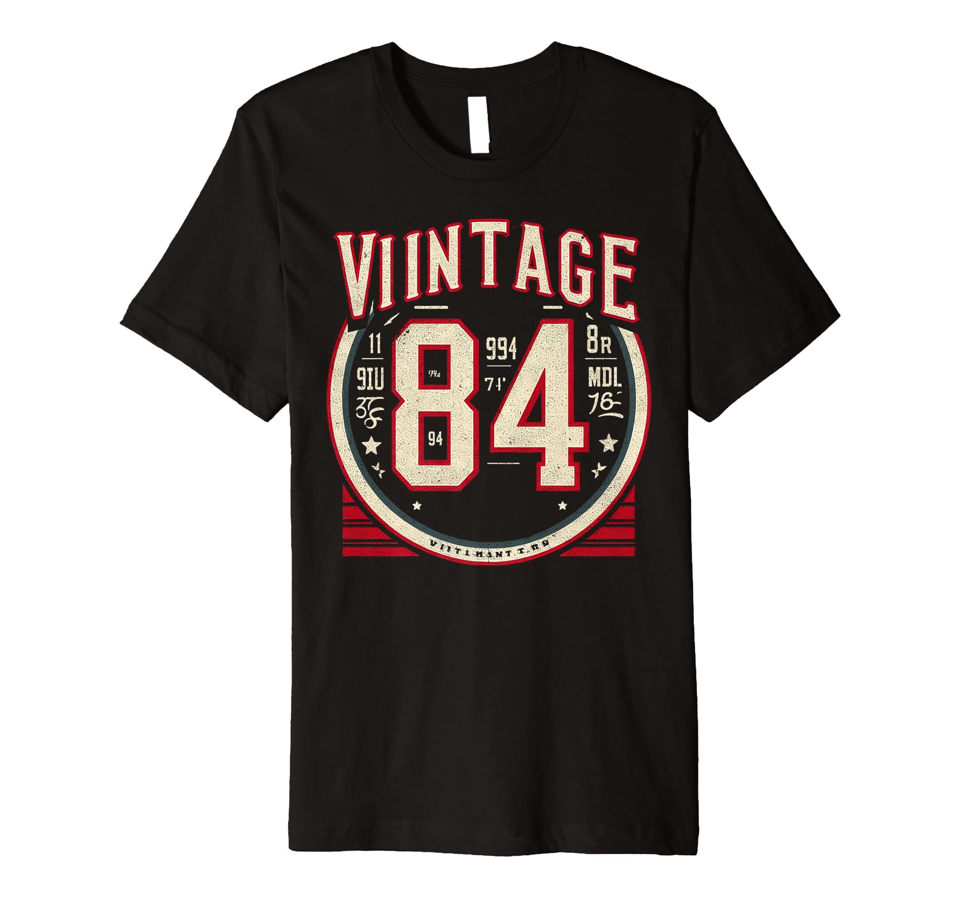 1984 Birthday 84 Born 1984 Typography T-Shirt - Unique Graphic Unisex - T-Shirt, Sweatshirt, Hoodie