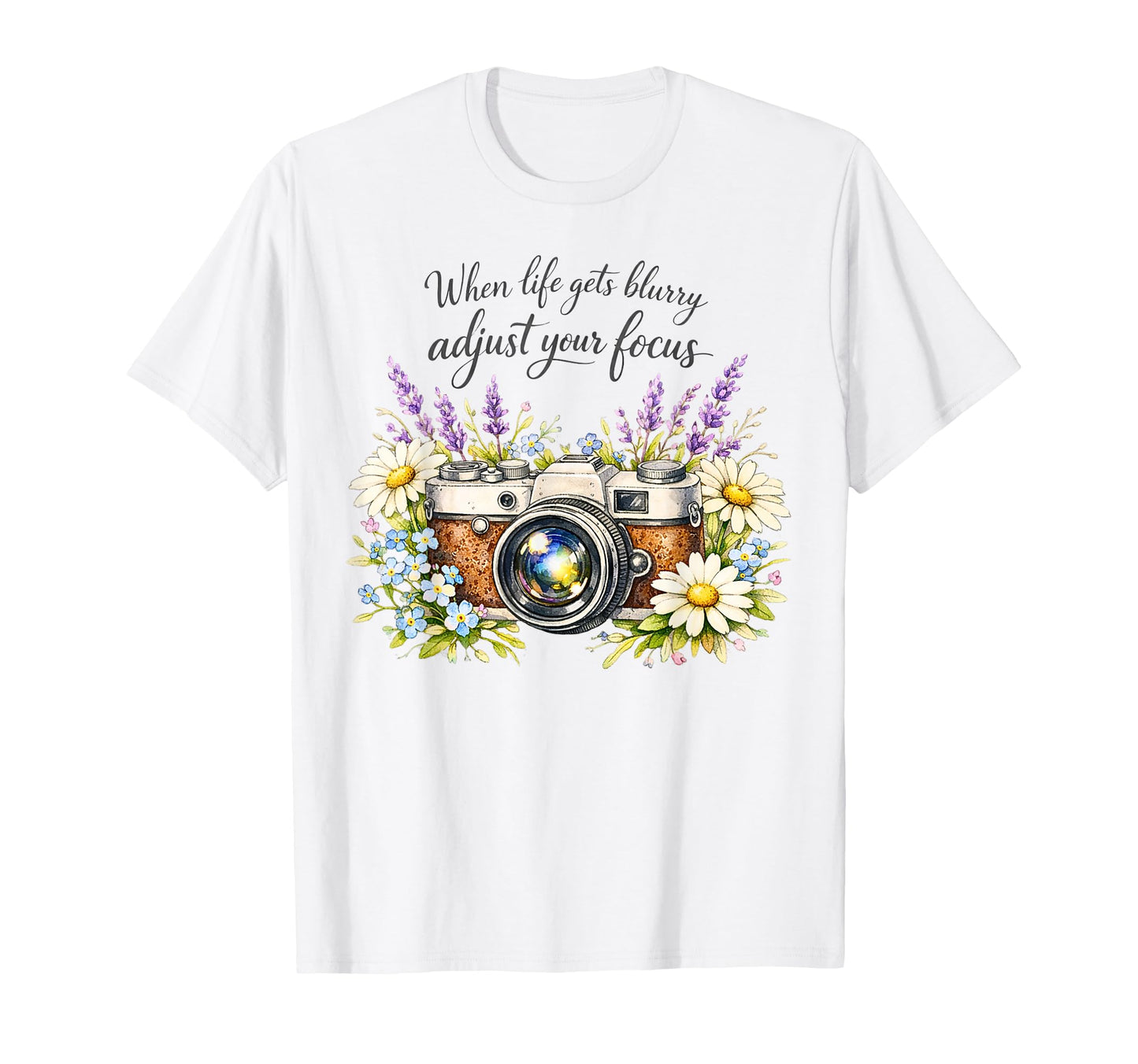 When Life Gets Blurry Adjust Your T-Shirt - Casual Everyday Wear Unisex - T-Shirt, Sweatshirt, Hoodie