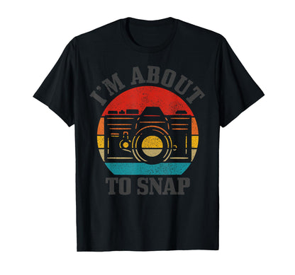 Photographer Gift Camera Funny T-Shirt - Novelty Apparel for Adults - T-Shirt, Sweatshirt, Hoodie