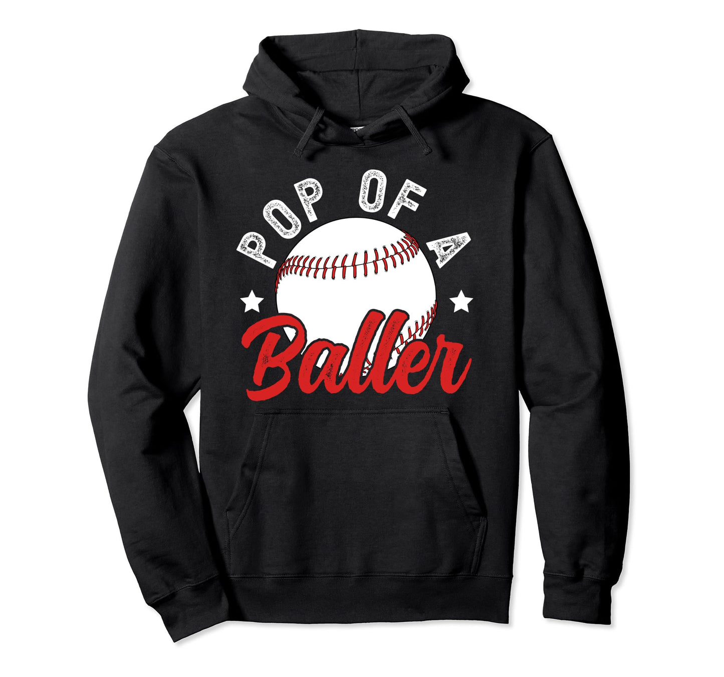 Pop Baller Baseball Pop Baseball Hoodie - Fun Novelty Design for Adults - T-Shirt, Sweatshirt, Hoodie