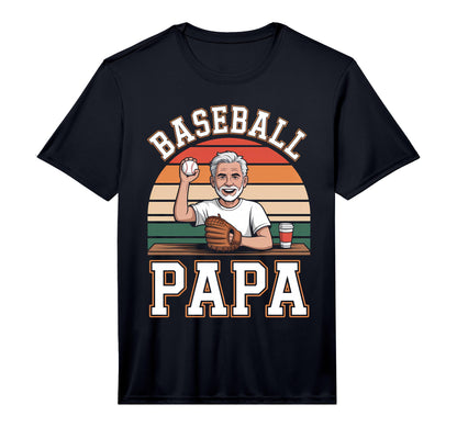 Mens Funny Dad Shirts Baseball Papa T-Shirt - Graphic Print Men Women - T-Shirt, Sweatshirt, Hoodie