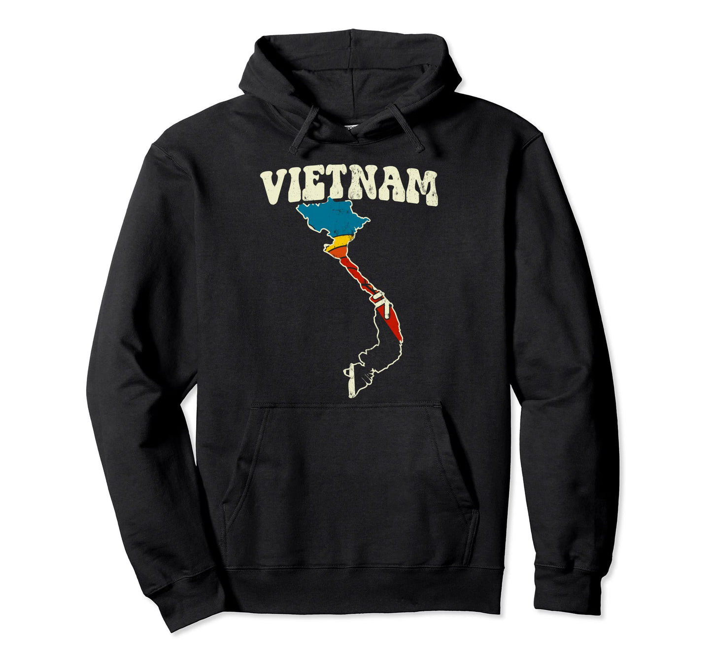 Vietnam Vietnamese Country Rainbow Hoodie - Fun Novelty Design for Adults - T-Shirt, Sweatshirt, Hoodie