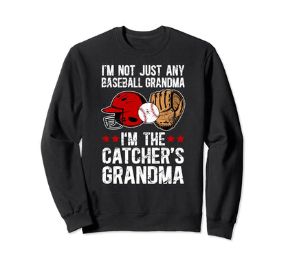 Im Baseball Catcher Grandma Sweatshirt - Custom Art Print for Adults - T-Shirt, Sweatshirt, Hoodie