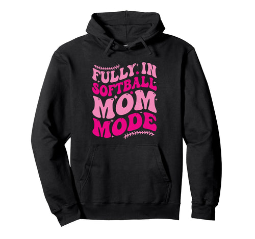 Softball Mom Mothers Day Baseball Hoodie - Trendy Graphic for Adults - T-Shirt, Sweatshirt, Hoodie