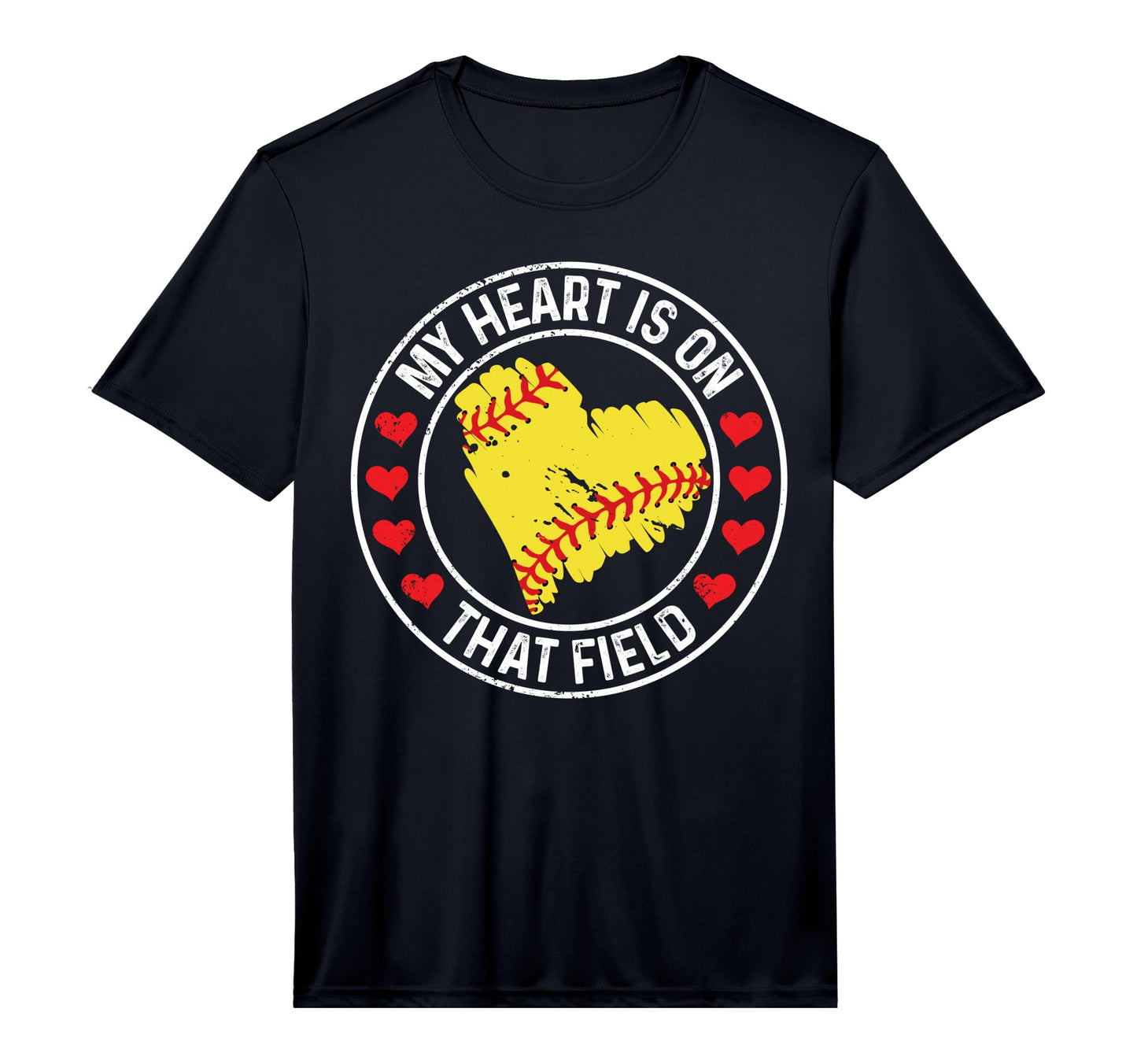 My Heart Is That Field Baseball T-Shirt - Minimalist Print for Adults - T-Shirt, Sweatshirt, Hoodie