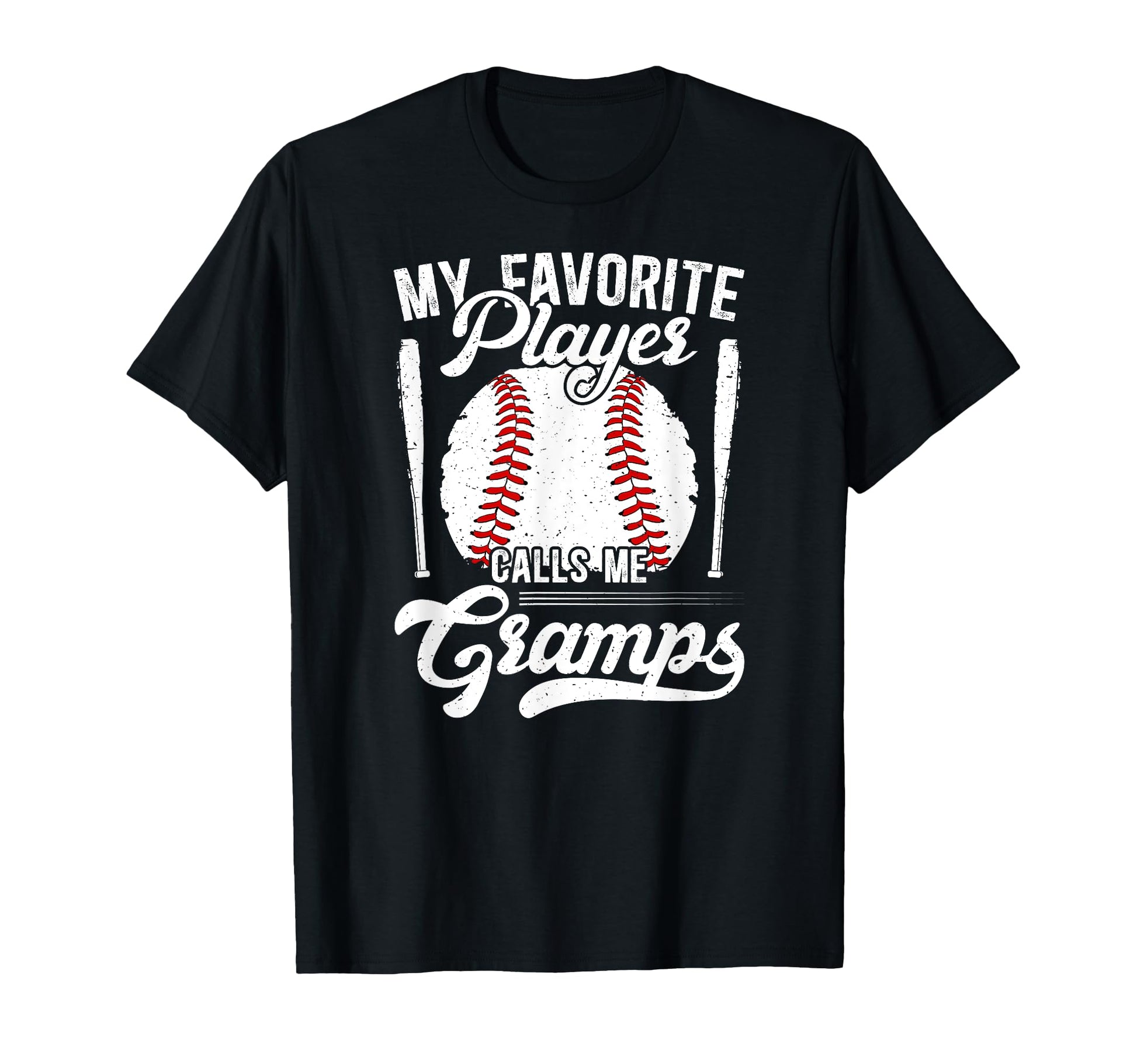 My Favorite Baseball Player Gramps T-Shirt - Unique Graphic Men Women - T-Shirt, Sweatshirt, Hoodie