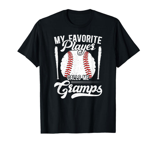 My Favorite Baseball Player Gramps T-Shirt - Unique Graphic Men Women - T-Shirt, Sweatshirt, Hoodie