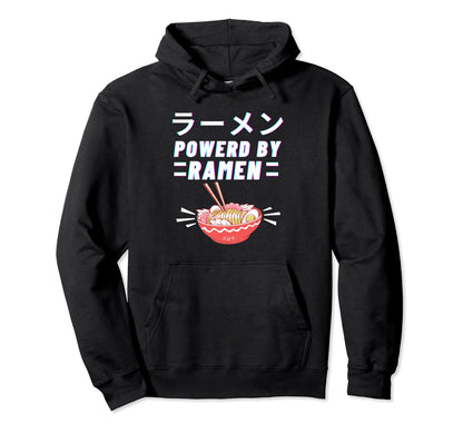 Powered Ramen Anime Japanese Kanji Hoodie - Streetwear Style for Adults - T-Shirt, Sweatshirt, Hoodie