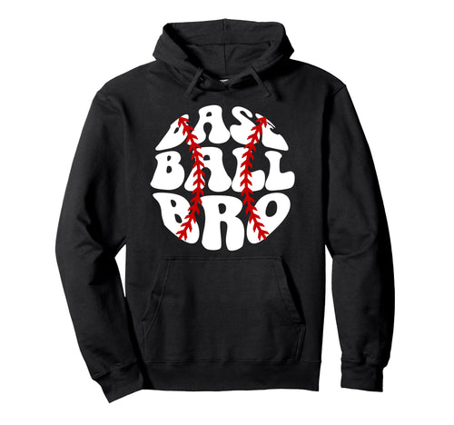 Baseball Bro Groovy Baseball Brother Hoodie - Custom Art Print Unisex - T-Shirt, Sweatshirt, Hoodie