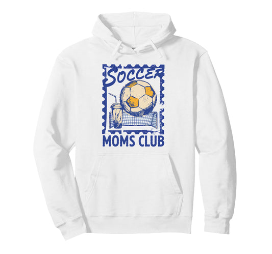 Soccer Football Moms Club Funny Hoodie - Fun Novelty Design Men Women - T-Shirt, Sweatshirt, Hoodie