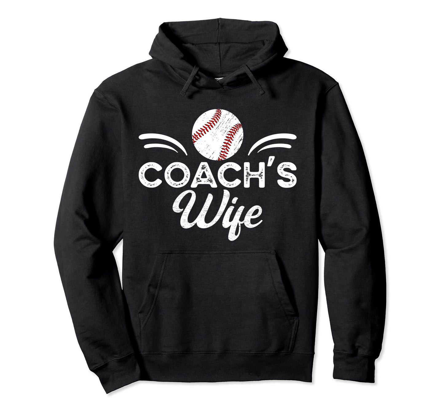 Baseball Coachs Wife Proud Wife Baseball Hoodie - Trendy Graphic Unisex - T-Shirt, Sweatshirt, Hoodie
