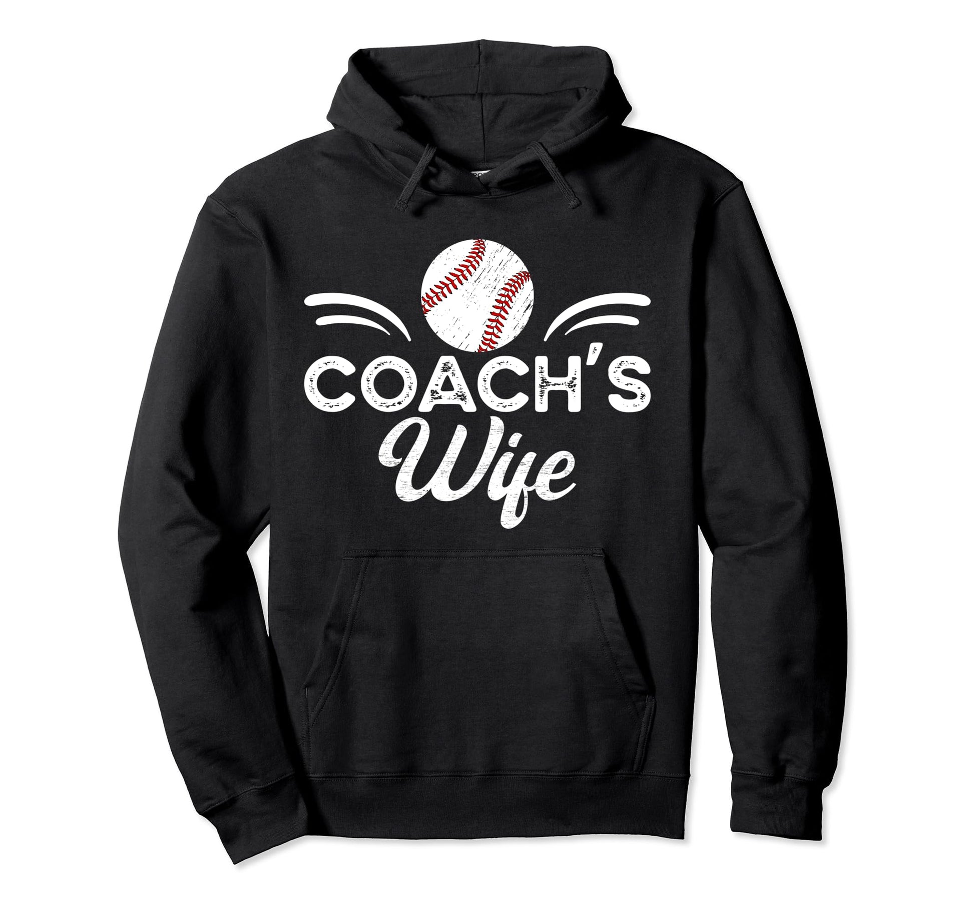 Baseball Coachs Wife Proud Wife Baseball Hoodie - Trendy Graphic Unisex - T-Shirt, Sweatshirt, Hoodie