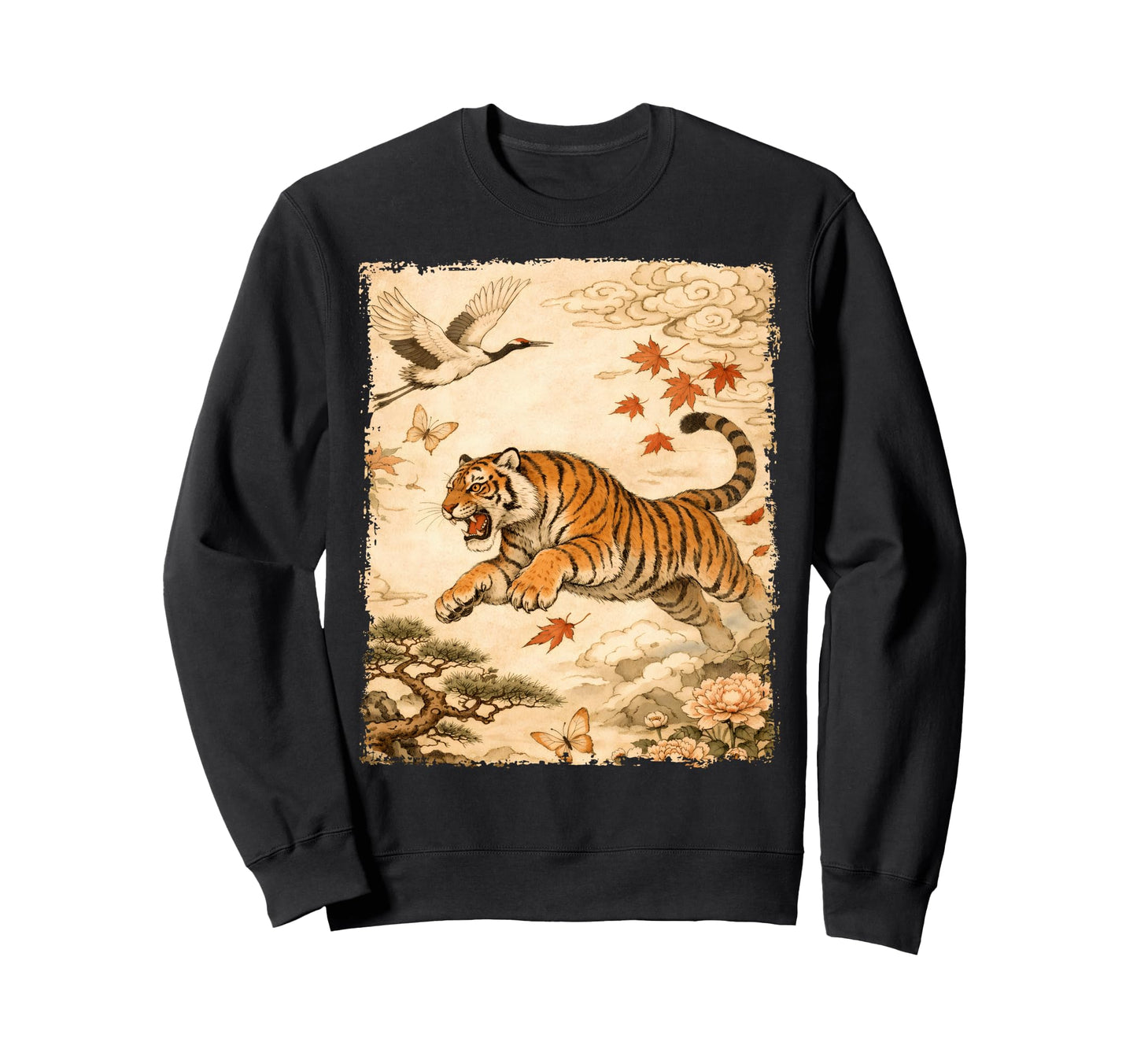 Tiger Sweatshirt - Aesthetic Graphic for Adults - T-Shirt, Sweatshirt, Hoodie