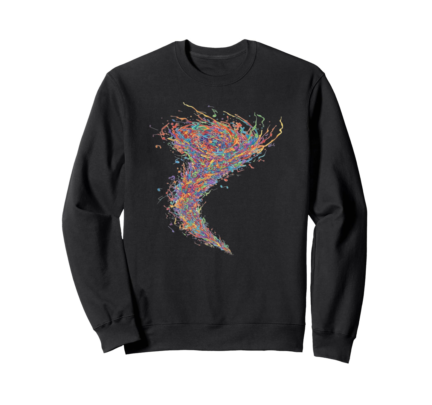 Rainbow Sheet Music Lover Colourful Sweatshirt - Streetwear Style Unisex - T-Shirt, Sweatshirt, Hoodie