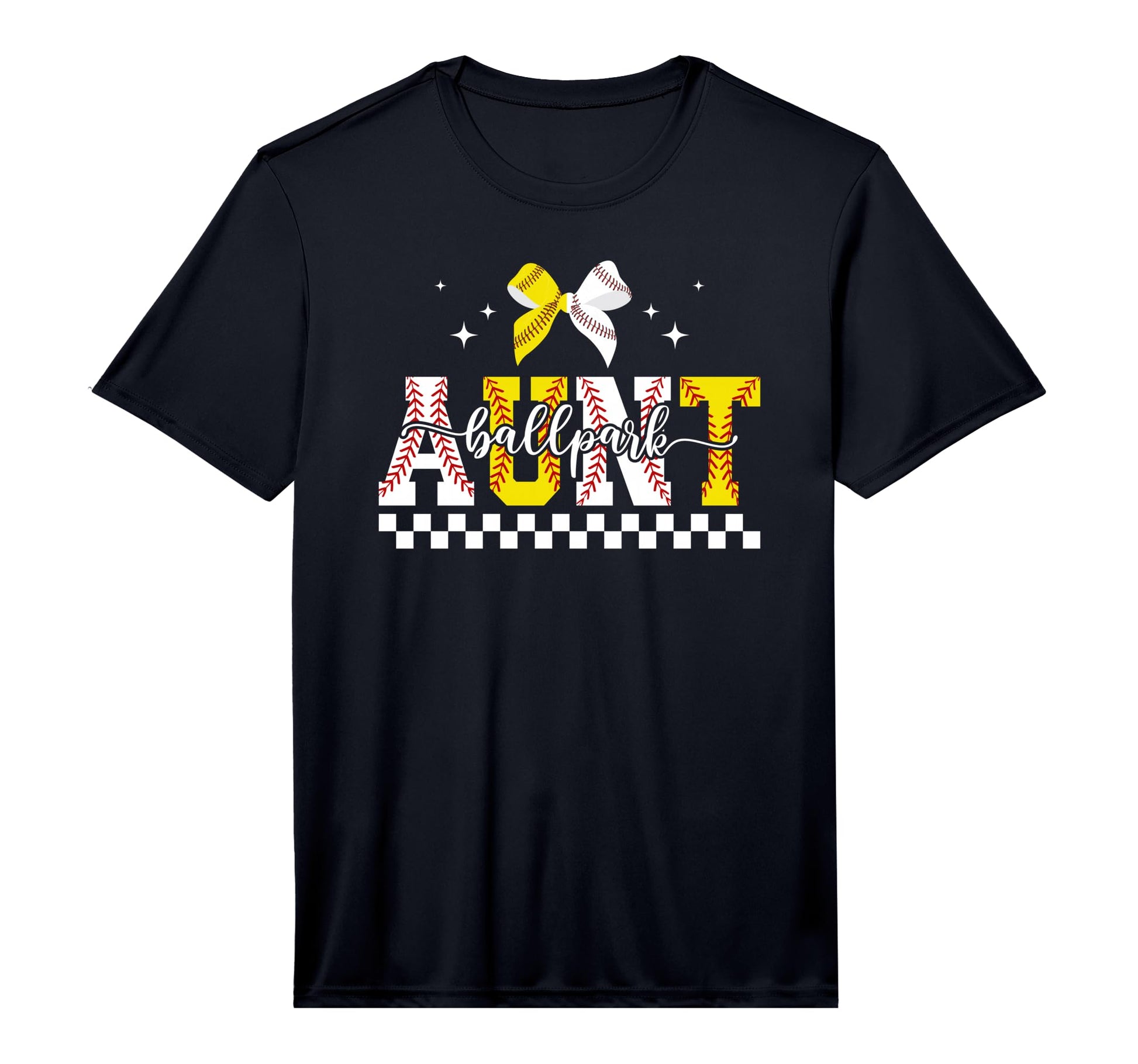 Mens Ballpark Aunt Baseball Softball T-Shirt - Graphic Print for Adults - T-Shirt, Sweatshirt, Hoodie