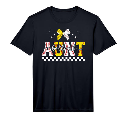 Mens Ballpark Aunt Baseball Softball T-Shirt - Graphic Print for Adults - T-Shirt, Sweatshirt, Hoodie