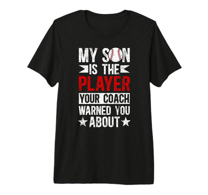 Mens My Son Baseball Dad Baseball T-Shirt - Casual Everyday Wear Unisex - T-Shirt, Sweatshirt, Hoodie