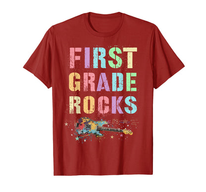 Funny First Grade Rocks Teacher My T-Shirt - Aesthetic Graphic for Adults - T-Shirt, Sweatshirt, Hoodie