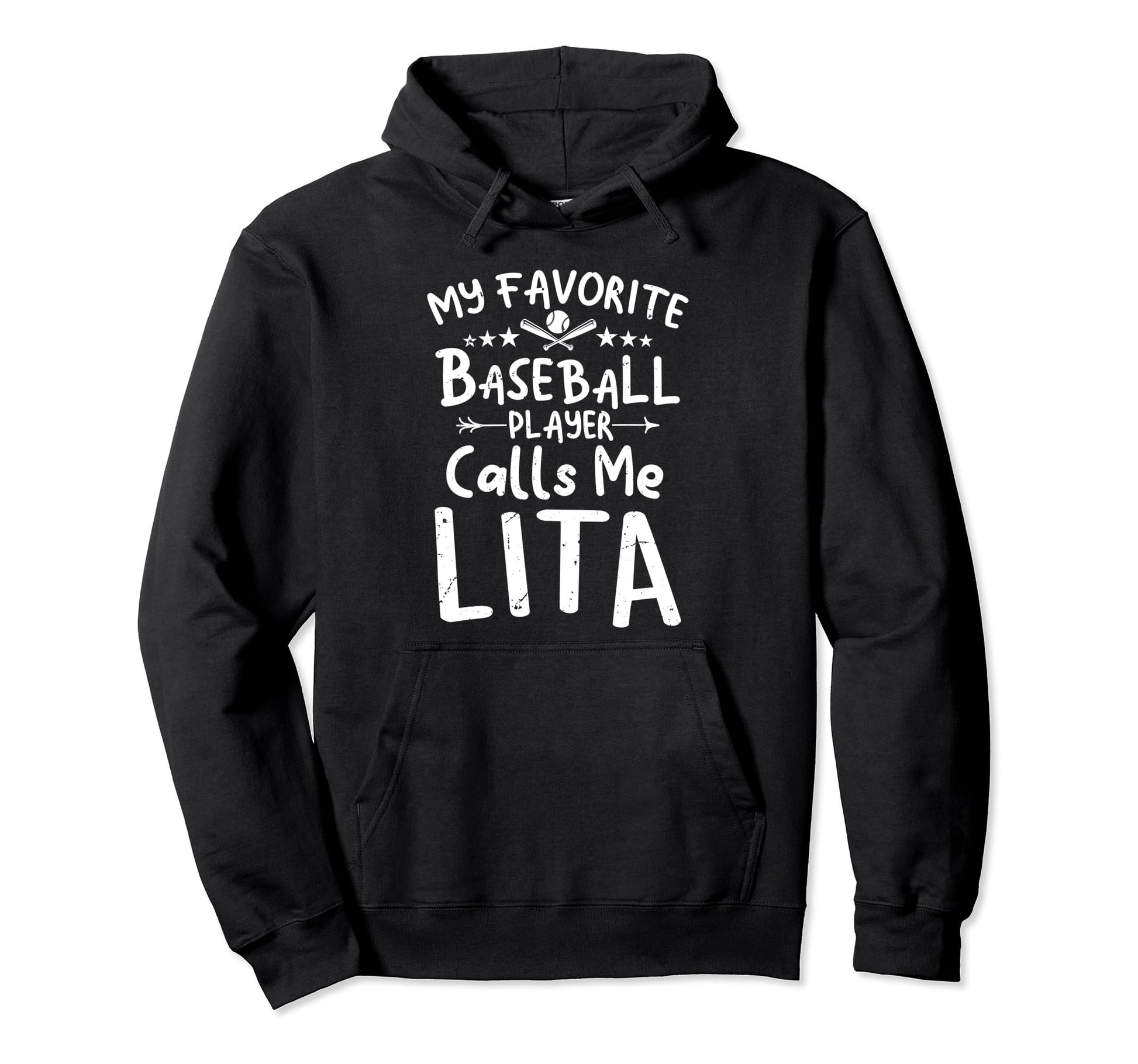 My Favorite Baseball Player Calls Me Lita Hoodie - Trendy Graphic Unisex - T-Shirt, Sweatshirt, Hoodie