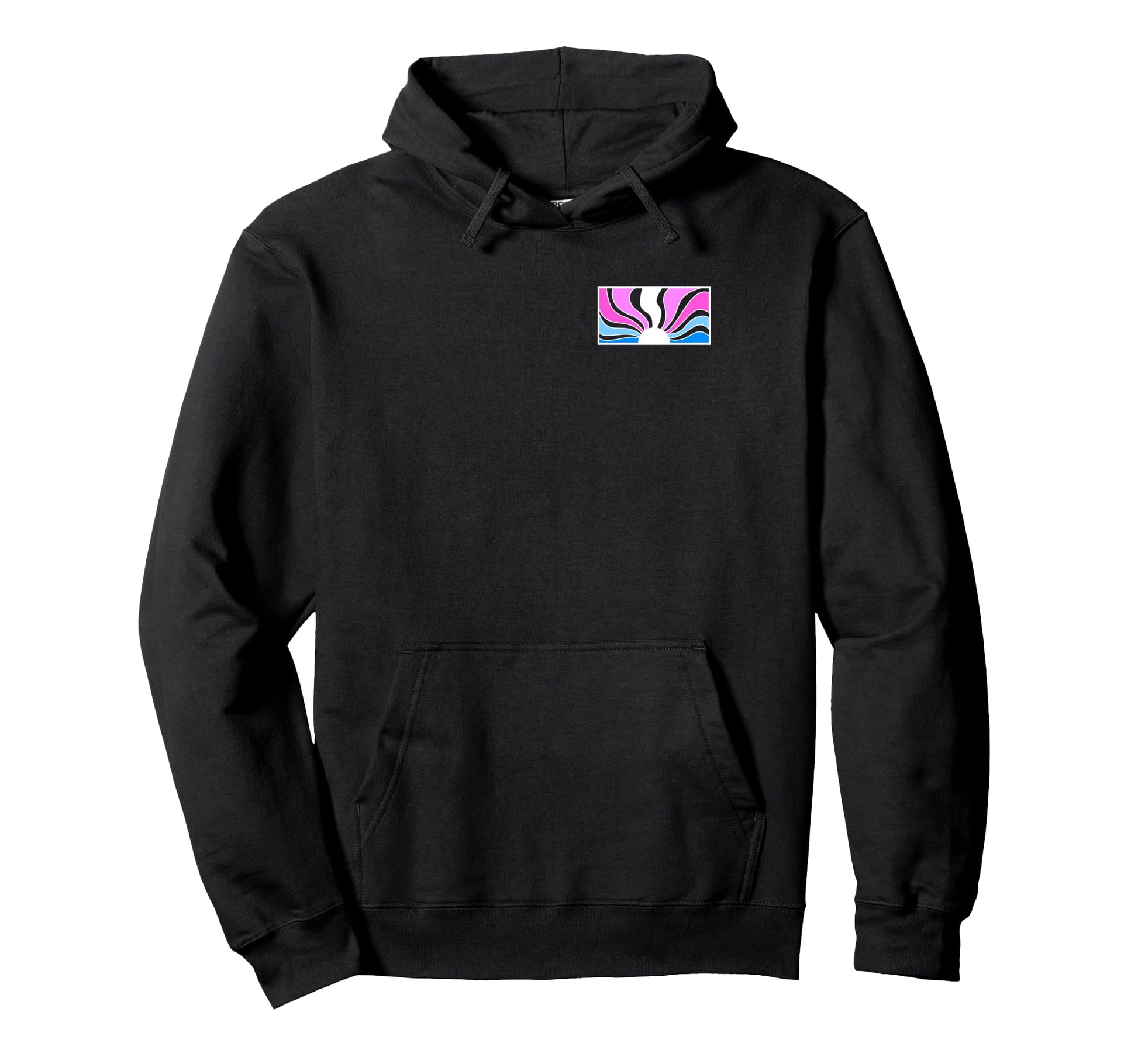 Sunset Rainbow Transgender Pride Hoodie - Streetwear Style for Adults - T-Shirt, Sweatshirt, Hoodie