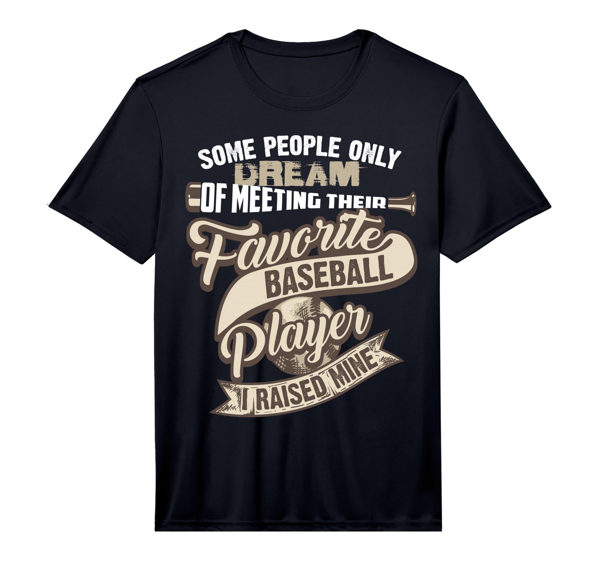 Elegant I Raised My Favorite Baseball T-Shirt - Minimalist Print Men Women - T-Shirt, Sweatshirt, Hoodie