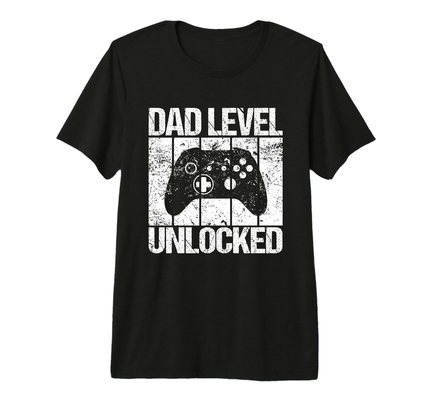 Dad Level Unlocked Gaming Controller T-Shirt - Graphic Print for Adults - T-Shirt, Sweatshirt, Hoodie