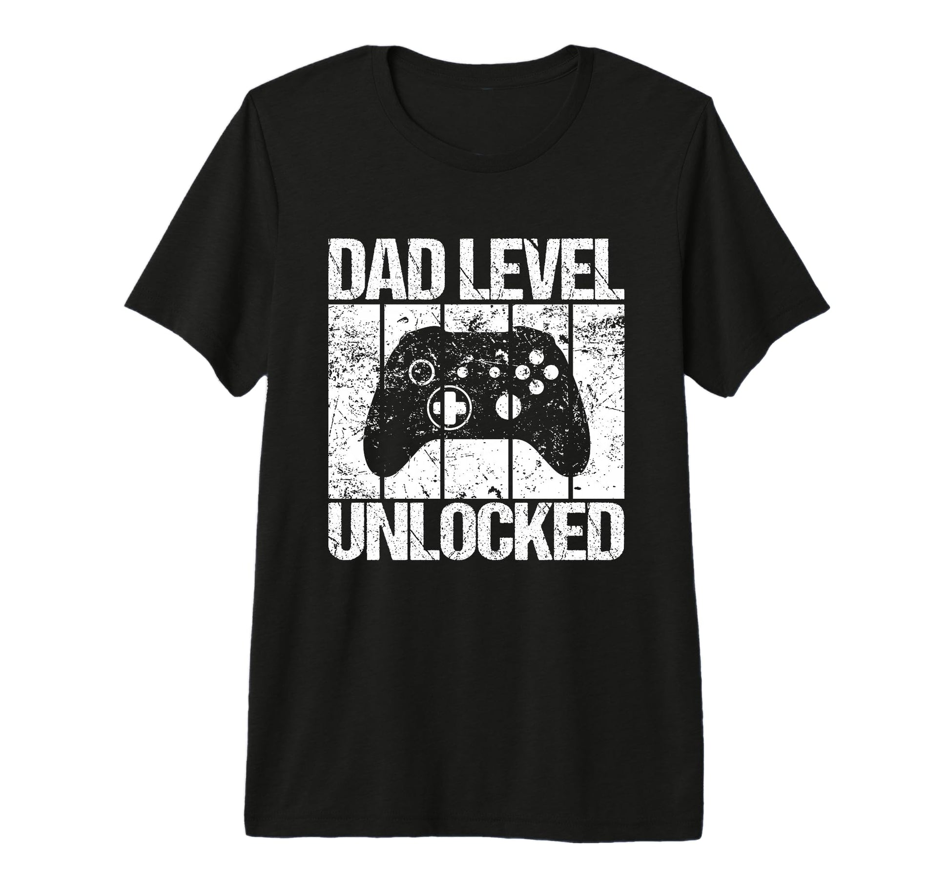 Dad Level Unlocked Gaming Controller T-Shirt - Graphic Print for Adults - T-Shirt, Sweatshirt, Hoodie