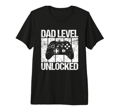 Dad Level Unlocked Gaming Controller T-Shirt - Graphic Print for Adults - T-Shirt, Sweatshirt, Hoodie