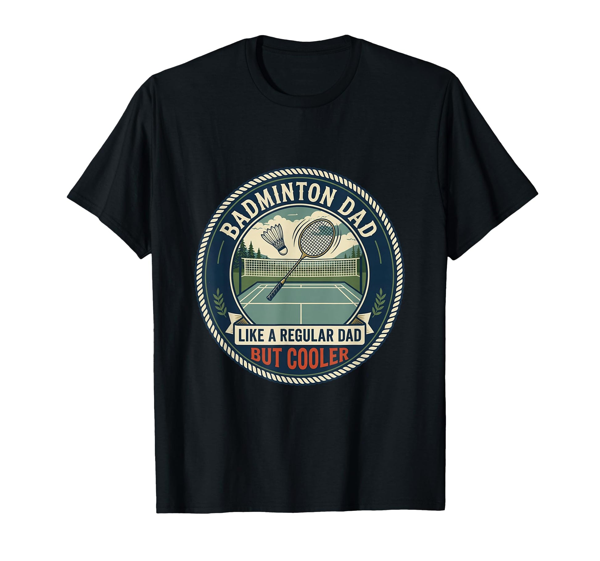 Badminton Dad Player Shuttlecock Racket T-Shirt - Streetwear Style Unisex - T-Shirt, Sweatshirt, Hoodie