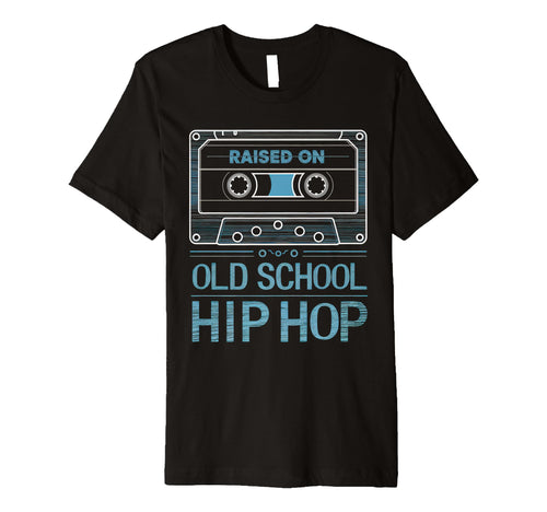 Raised Old School Hip Hop Cassette T-Shirt - Graphic Print for Adults - T-Shirt, Sweatshirt, Hoodie