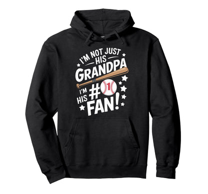 Baseball Grandpa Fan Supporter Hoodie - Trendy Graphic for Adults - T-Shirt, Sweatshirt, Hoodie