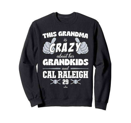 Grandma Crazy Cal Raleigh Seattle Sweatshirt - Graphic Print Men Women - T-Shirt, Sweatshirt, Hoodie