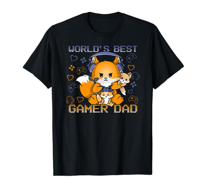 Worlds Best Gamer Dad Fathers Day T-Shirt - Trendy Graphic Men Women - T-Shirt, Sweatshirt, Hoodie