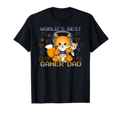 Worlds Best Gamer Dad Fathers Day T-Shirt - Trendy Graphic Men Women - T-Shirt, Sweatshirt, Hoodie
