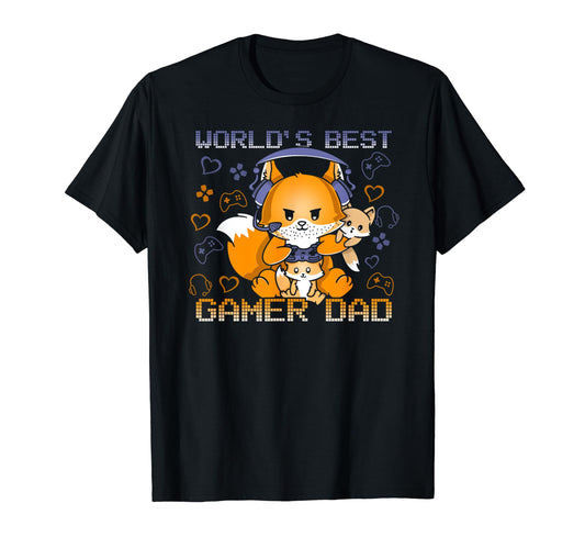 Worlds Best Gamer Dad Fathers Day T-Shirt - Trendy Graphic Men Women - T-Shirt, Sweatshirt, Hoodie