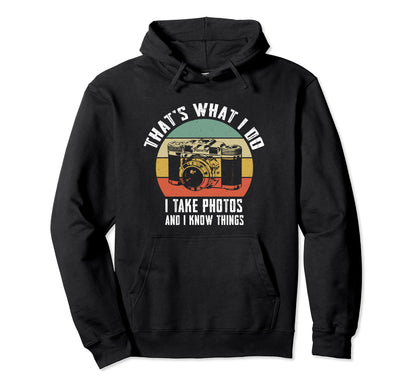 Funny Photographer Gifts Camera Hoodie - Casual Everyday Wear Men Women - T-Shirt, Sweatshirt, Hoodie