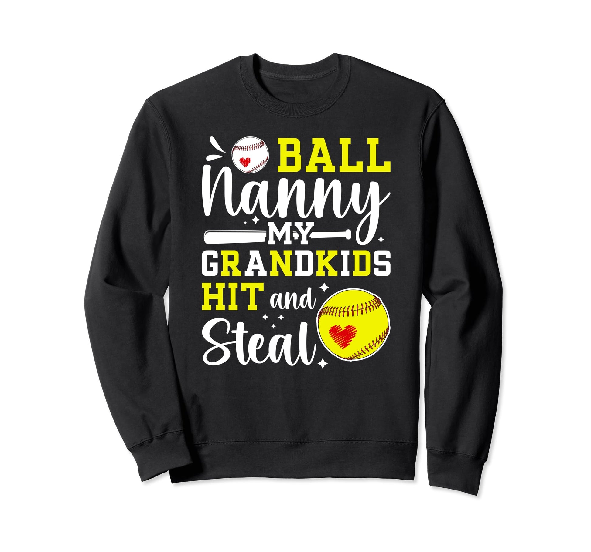 Ball Nanny My Grandkids Sweatshirt - Fun Novelty Design for Adults - T-Shirt, Sweatshirt, Hoodie