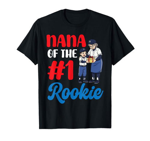 Nana Best Rookie Baseball Birthday T-Shirt - Graphic Print Men Women - T-Shirt, Sweatshirt, Hoodie