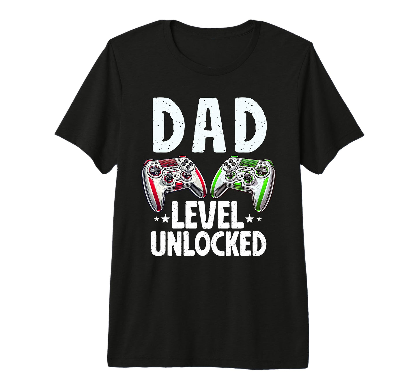 Dad Level Unlocked Controller Papa Gamer T-Shirt - Trendy Graphic Unisex - T-Shirt, Sweatshirt, Hoodie