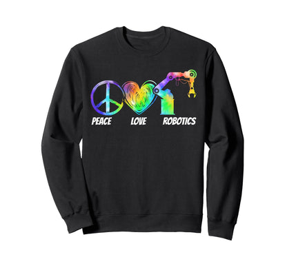 Robot Robotics Engineer Tie Dye Sweatshirt - Custom Art Print Unisex - T-Shirt, Sweatshirt, Hoodie