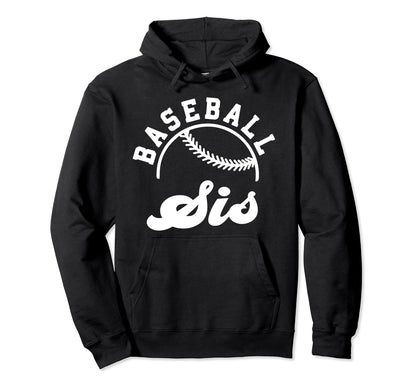 Baseball Sis Matching Baseball Team Hoodie - Aesthetic Graphic Unisex - T-Shirt, Sweatshirt, Hoodie