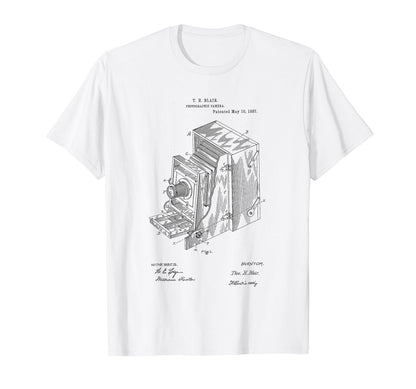 Photography Camera Patent Hand Drawing T-Shirt - Graphic Print Unisex - T-Shirt, Sweatshirt, Hoodie