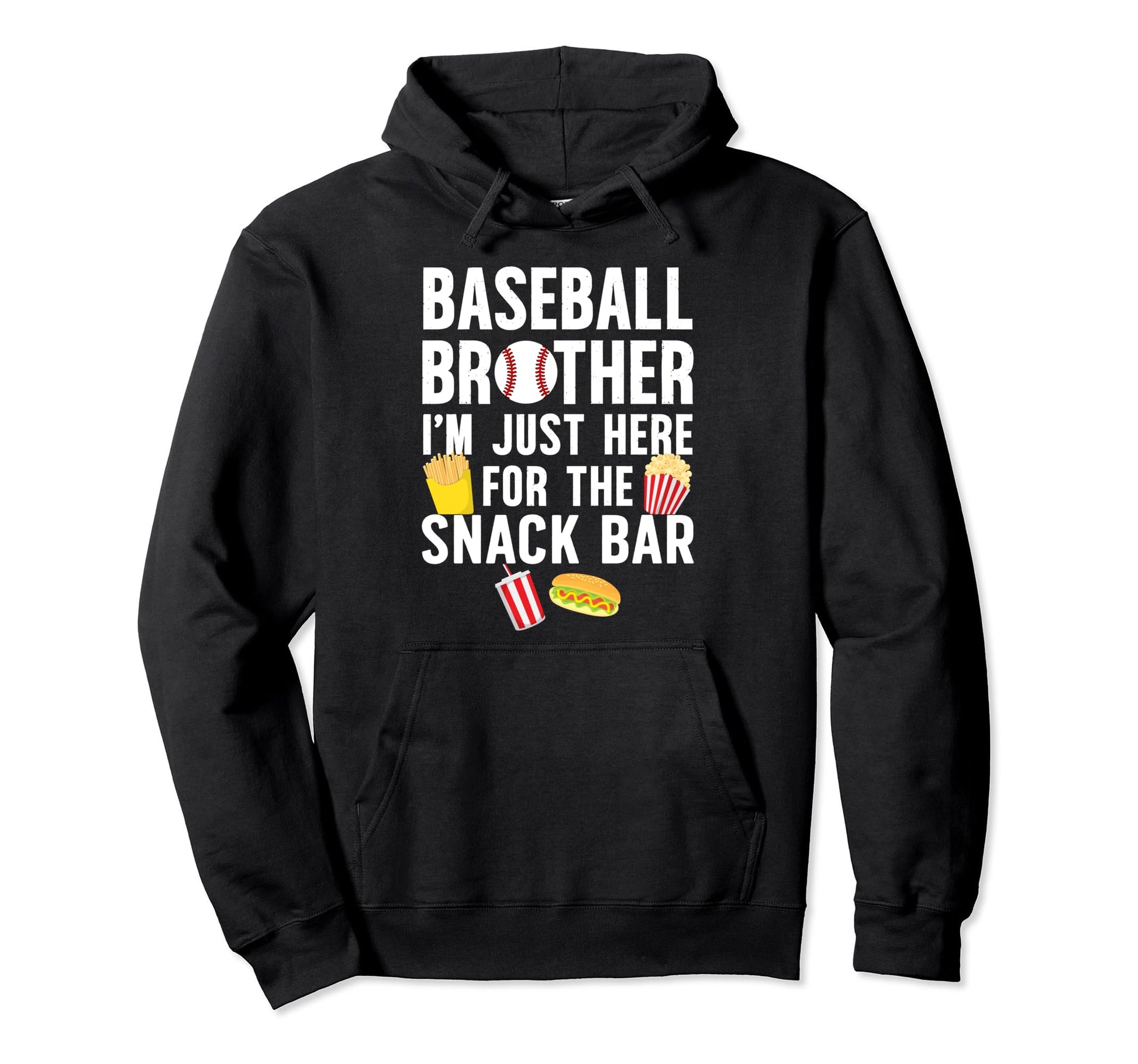 Baseball Brother Snack Bar Brother Hoodie - Graphic Print Men Women - T-Shirt, Sweatshirt, Hoodie