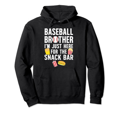 Baseball Brother Snack Bar Brother Hoodie - Graphic Print Men Women - T-Shirt, Sweatshirt, Hoodie