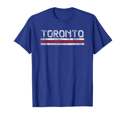 Toronto Canada Weathered Stripe T-Shirt - Custom Art Print for Adults - T-Shirt, Sweatshirt, Hoodie